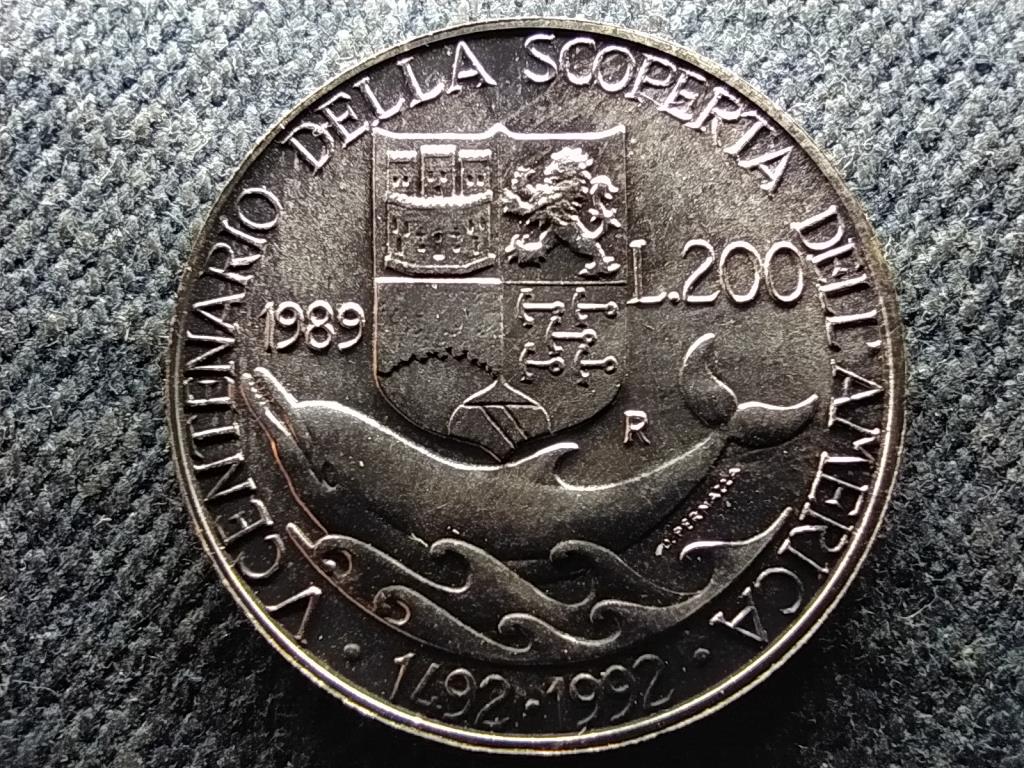 Olaszország Colombo .835 ezüst 200 Líra