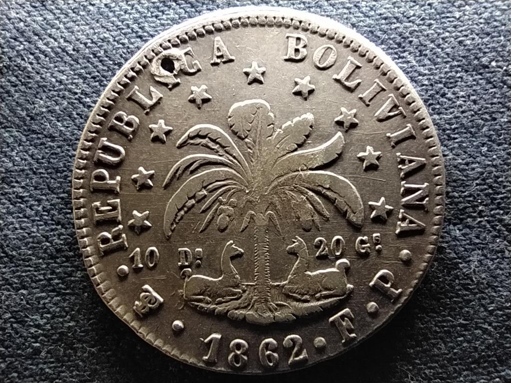 Bolívia Köztársaság (1825-2009) .903 ezüst 8 Sol
