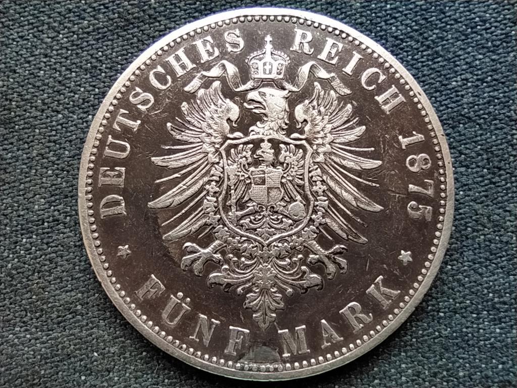 Német Államok Szabad Hanzaváros Hamburg (1324-1922) .900 ezüst 5 márka