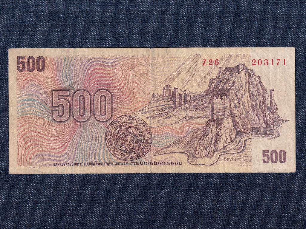 Csehszlovákia 500 Korona bankjegy