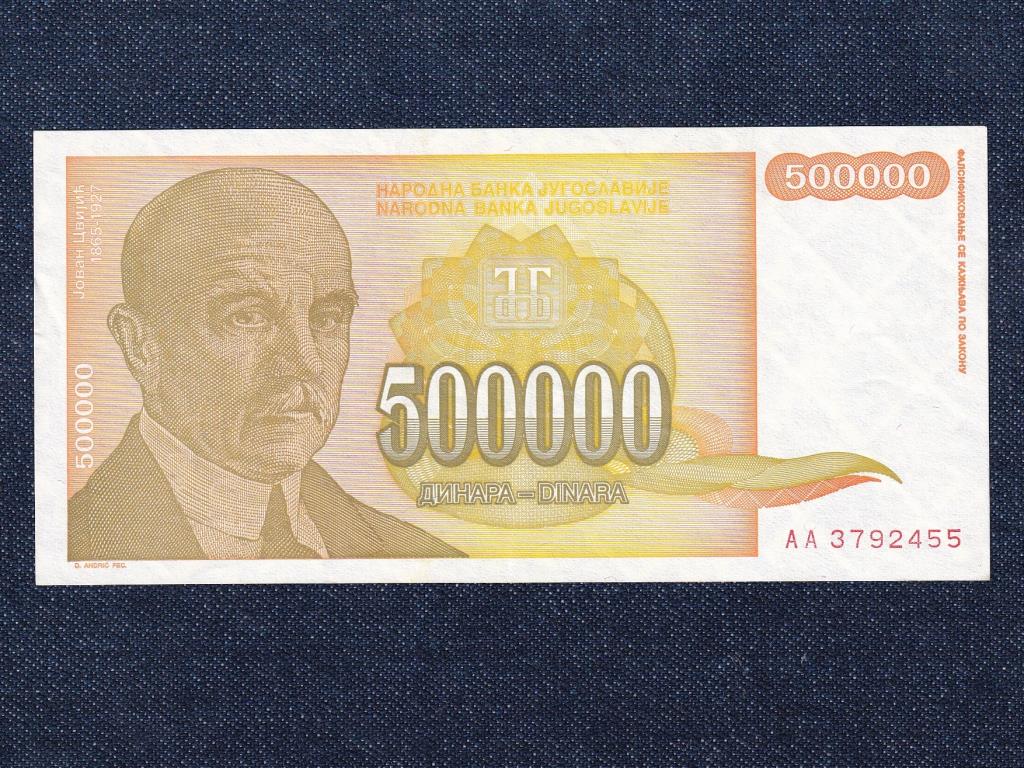 Jugoszlávia 500000 Dínár bankjegy