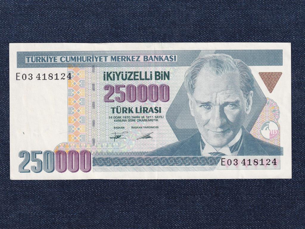 Törökország 250000 Líra bankjegy