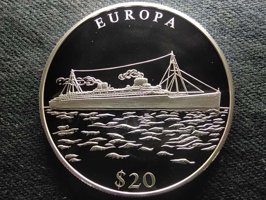 Libéria Európa .999 ezüst 20 Dollár