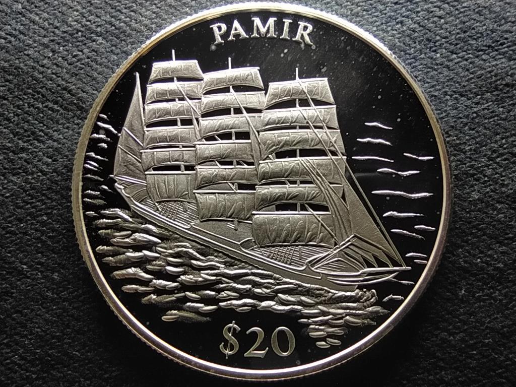 Libéria Pamir .999 ezüst 20 Dollár