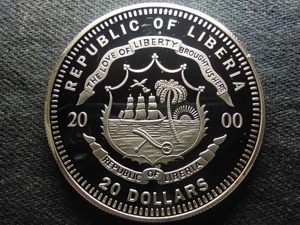 Libéria Pamir .999 ezüst 20 Dollár