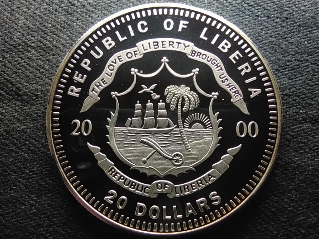 Libéria Great Eastern .999 ezüst 20 Dollár