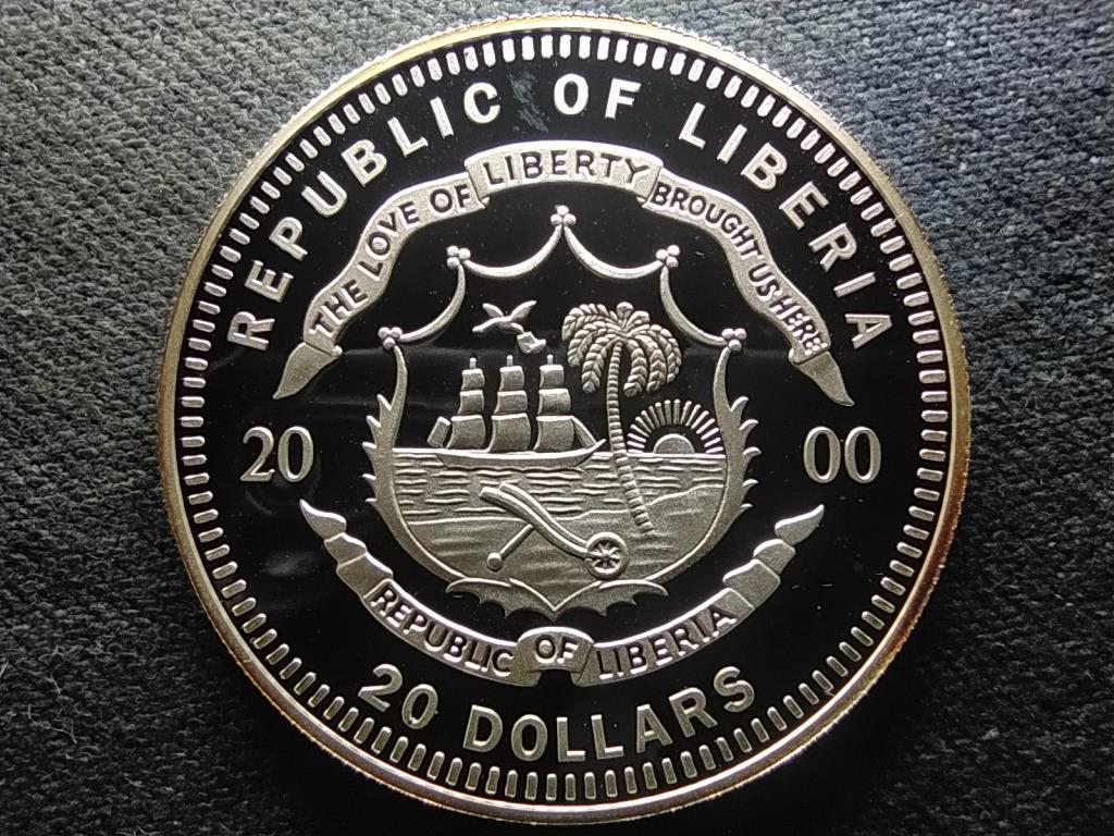Libéria R.M.S. Queen Mary .999 ezüst 20 Dollár