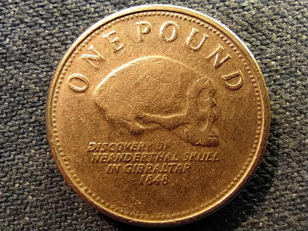 Gibraltár Neandervölgyi koponya 1 font