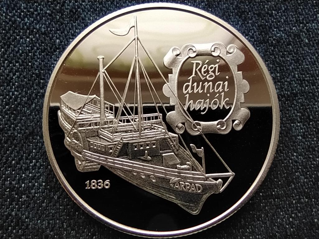Régi dunai hajók Árpád 1836 .925 ezüst 500 Forint
