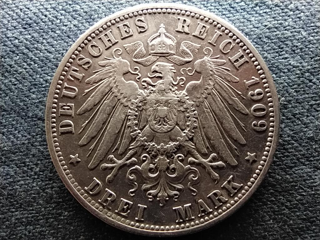 Német Államok Bajorország Ottó (1886-1913) .900 ezüst 3 Márka