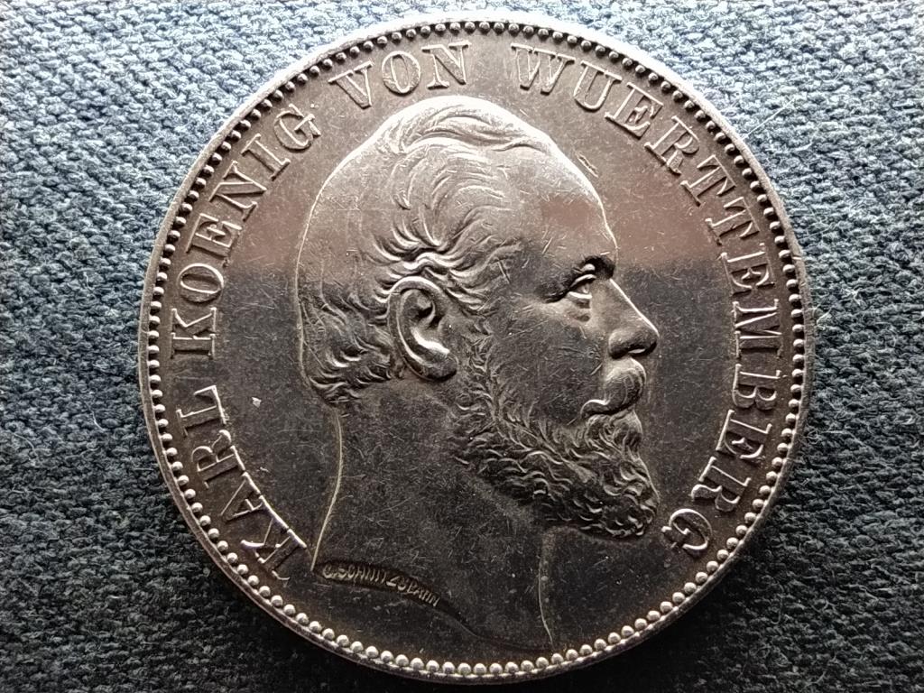 Német Államok I. Károly (1864-1891) .900 ezüst 1 Tallér