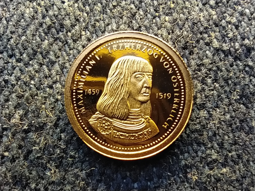 Ausztria I. Miksa főherceg .333 arany 0,5g