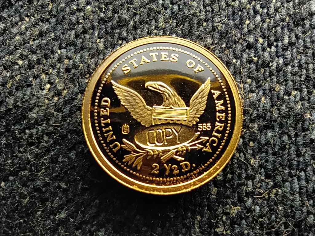 USA Liberty dollár 1838 .585 arany másolat