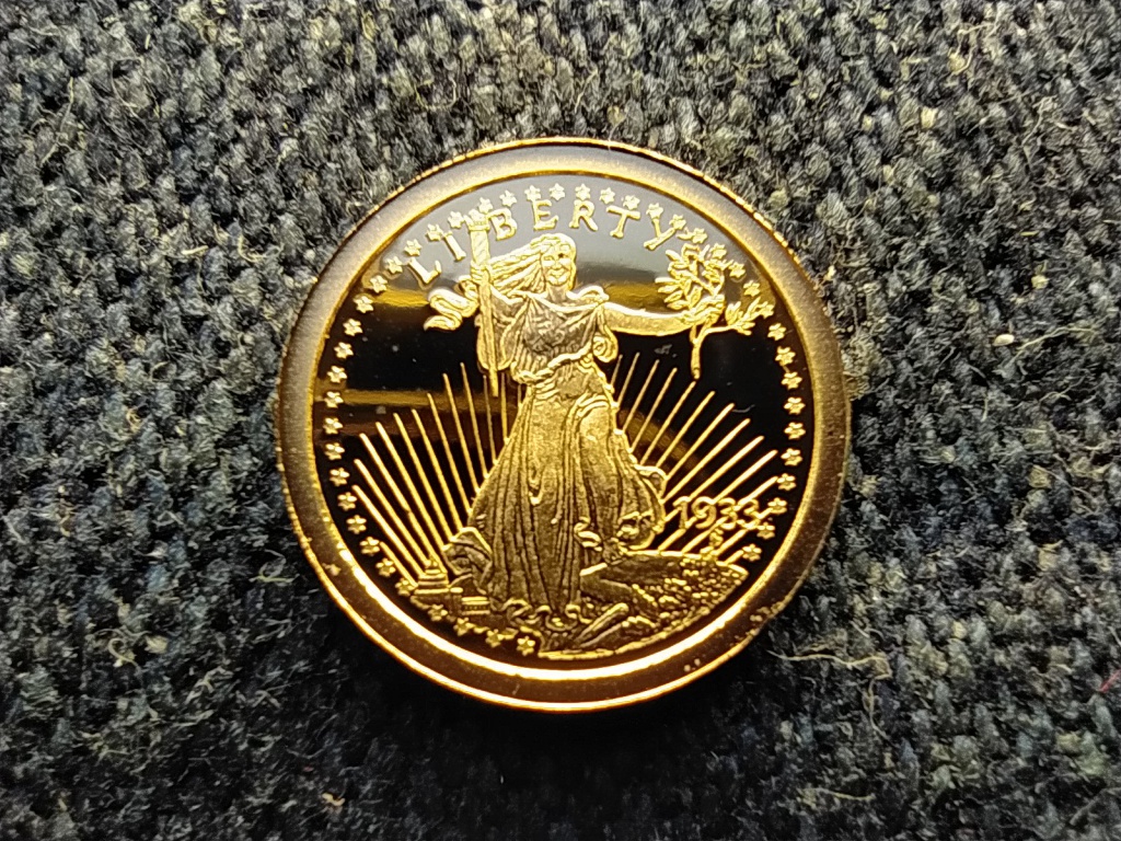 USA Liberty 20 dollár 1933 .585 arany másolat