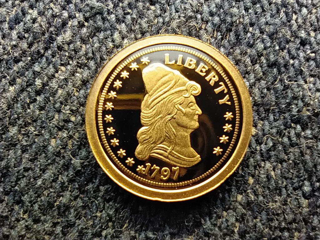 USA Liberty dollár 1797 .585 arany másolat