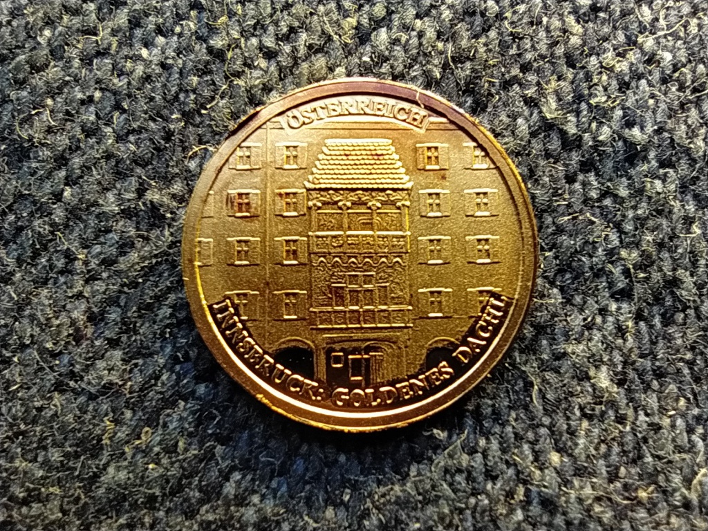 Ausztria Történelmi Ausztria mini arany Innsbruck .585 arany 0,5g