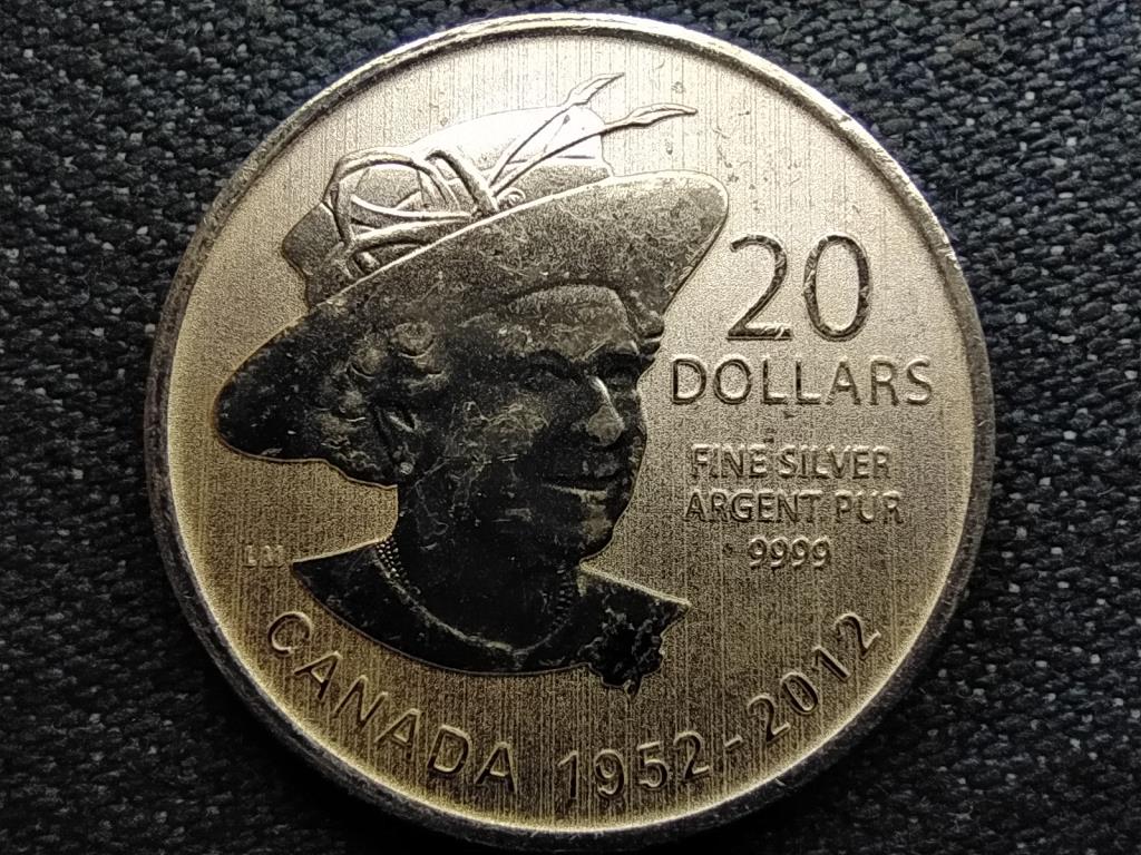 Kanada Gyémánt Jubileum .999 ezüst 20 Dollár