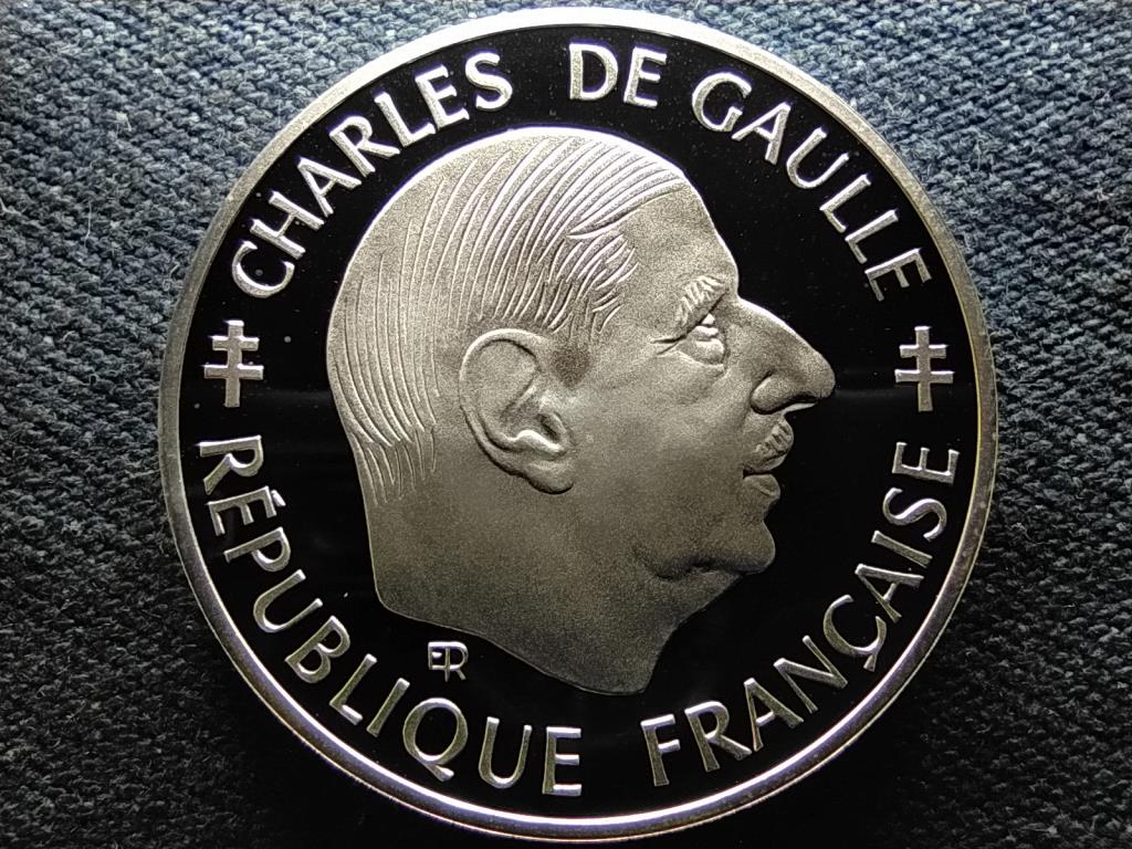 Franciaország Charles de Gaulle .900 ezüst 1 Frank