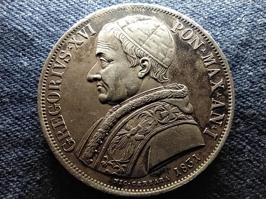 Vatikán XVI. Gergely (1831-1846) .917 ezüst 1 scudo