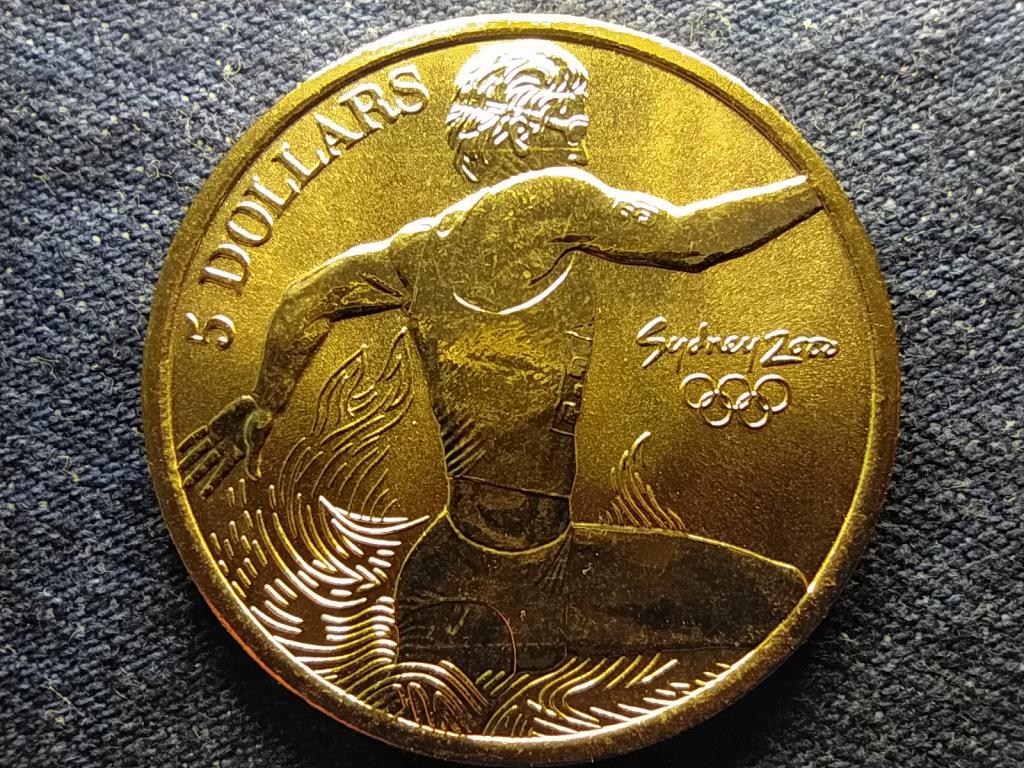 Ausztrália XXVII. Nyári Olimpia 2000 Sydney Triatlon 5 Dollár 