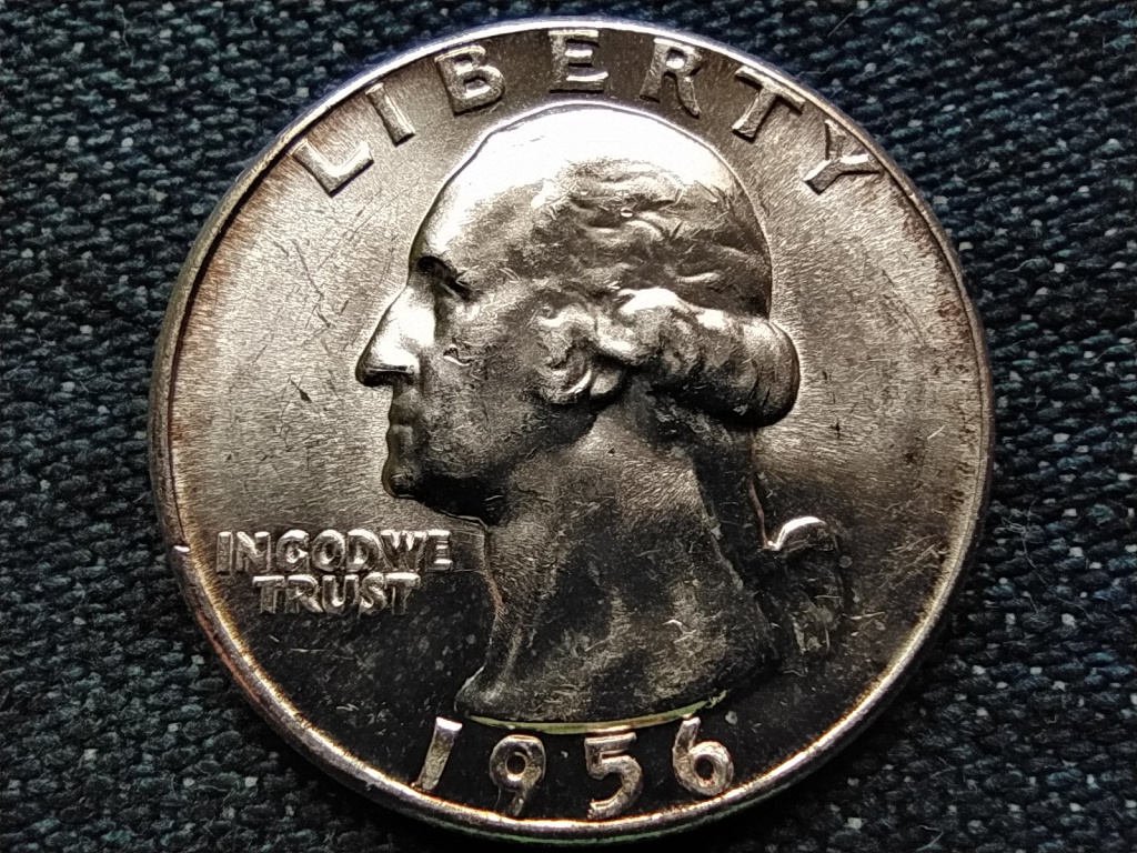 USA Washington silver quarter dollar .900 ezüst 0.25 Dollár