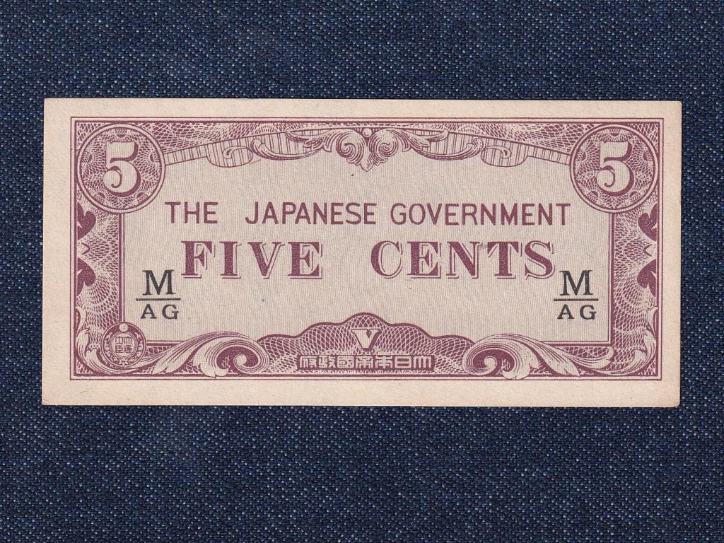 Malajzia Japán megszállás (1942-1945) 5 Cent 