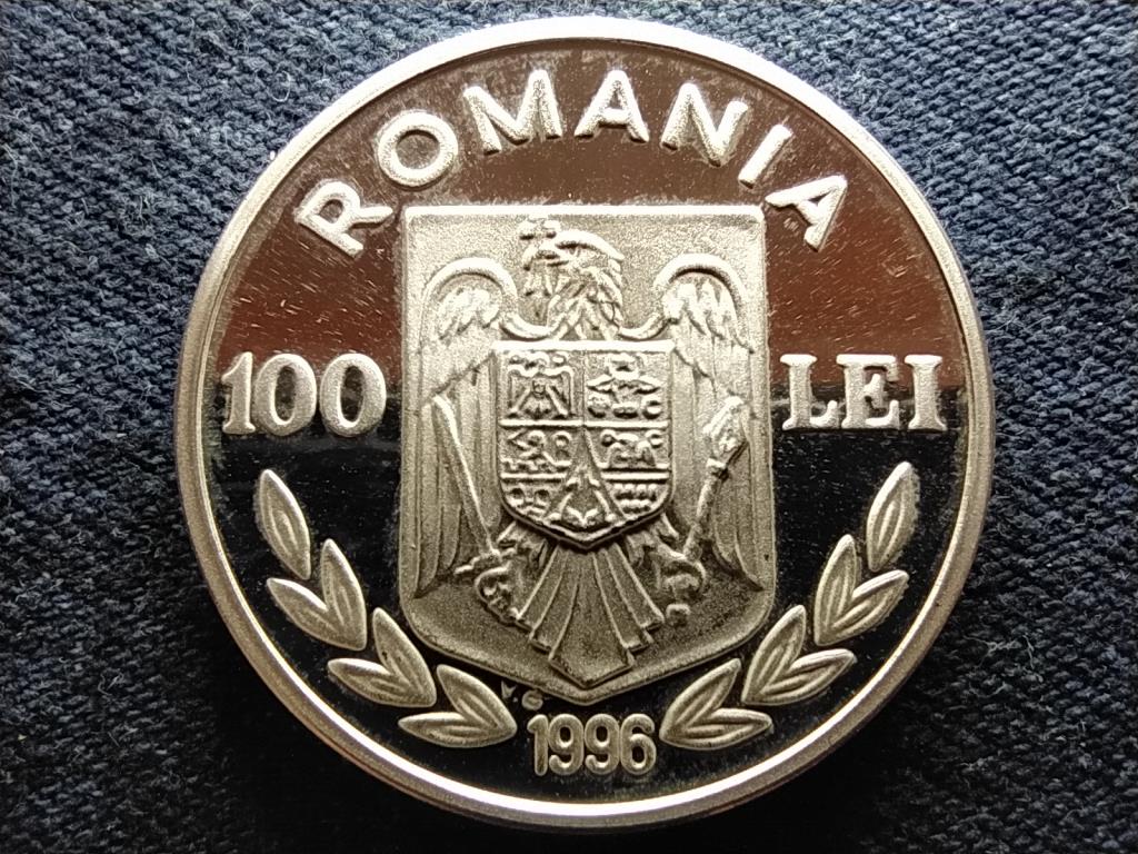 Románia Labdarúgó Európa-bajnokság Anglia 1996 .925 Ezüst 100 Lej 