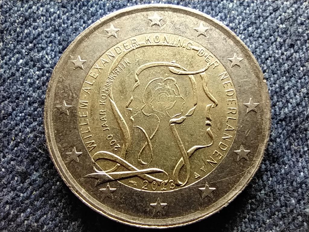 Hollandia A Királyság 200 éve 2 Euro 