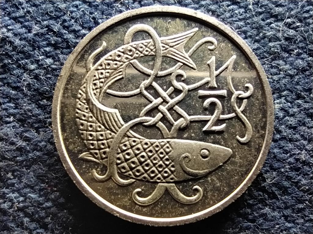 Man-sziget II. Erzsébet (1952-2022) .500 Ezüst 1/2 Penny 