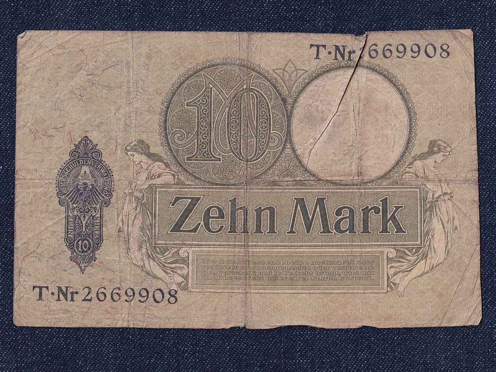 Németország Második Birodalom (1871-1918) 10 Márka bankjegy