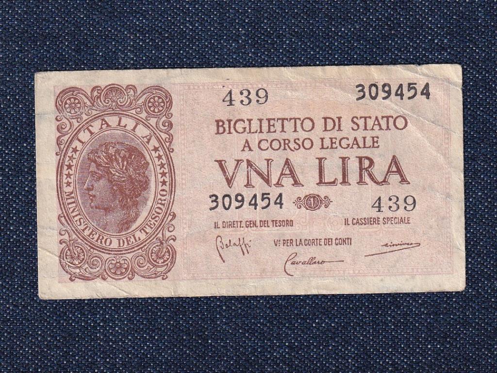 Olaszország III. Viktor Emánuel (1900-1946) 1 Líra bankjegy