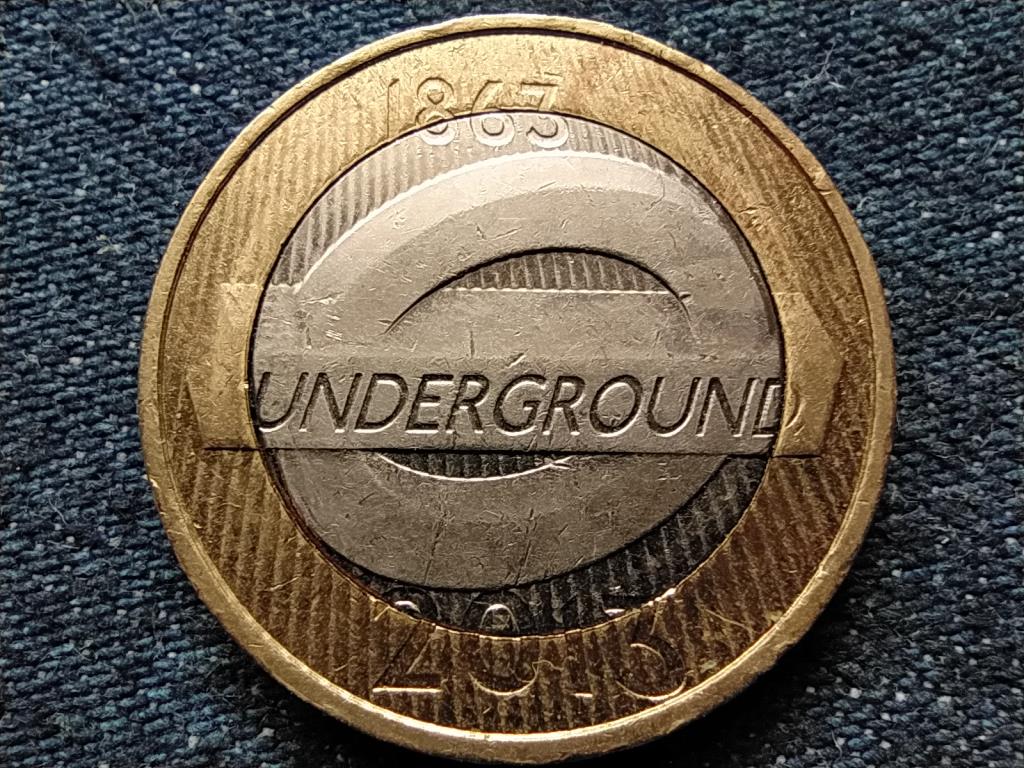 Anglia Londoni metró logója 2 Font 