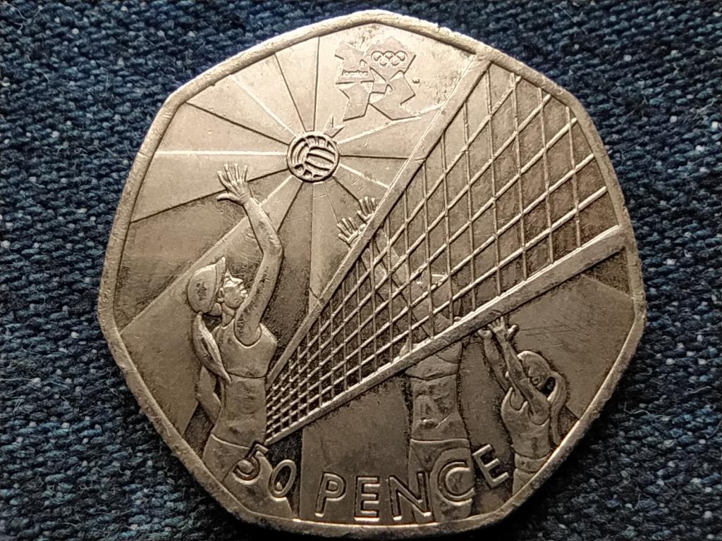 Anglia XXX. Nyári Olimpia London Röplabda 50 Penny 