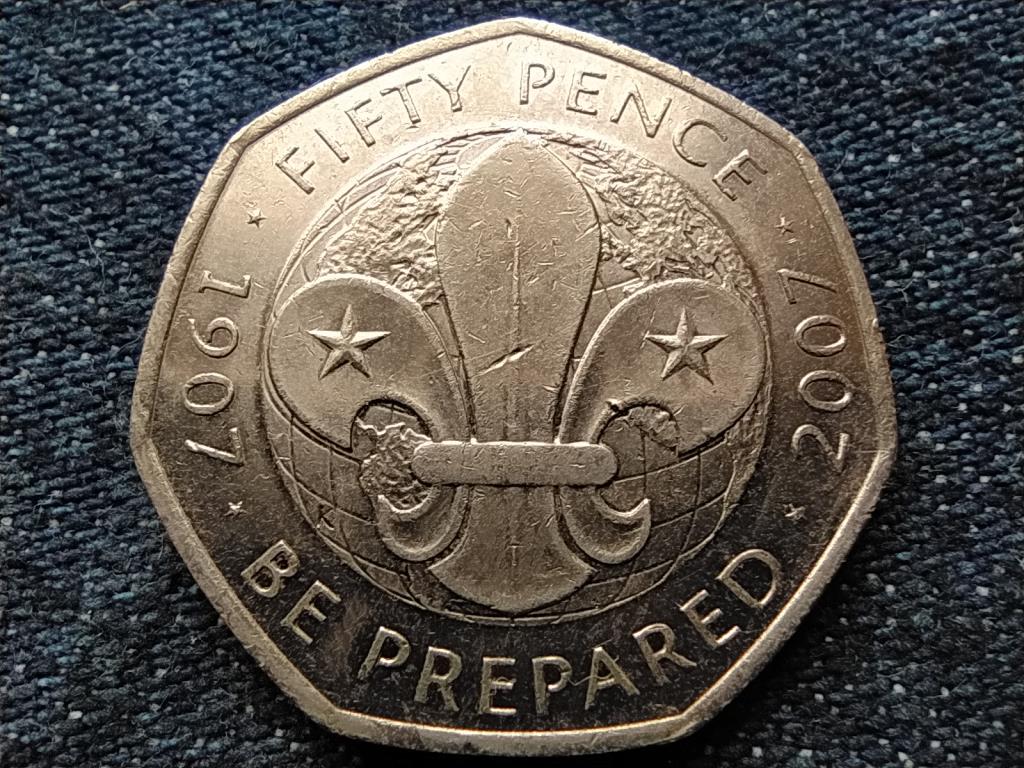 Anglia Cserkészet századik évfordulója 50 Penny 