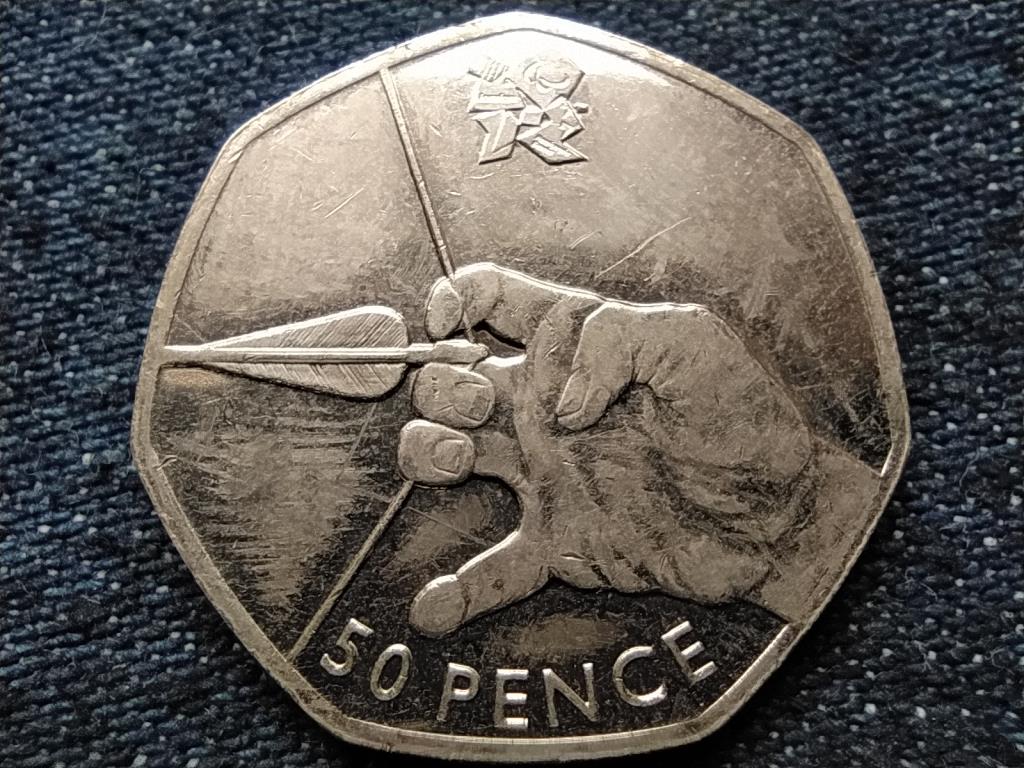 Anglia XXX. Nyári Olimpia London Íjászat 50 Penny 