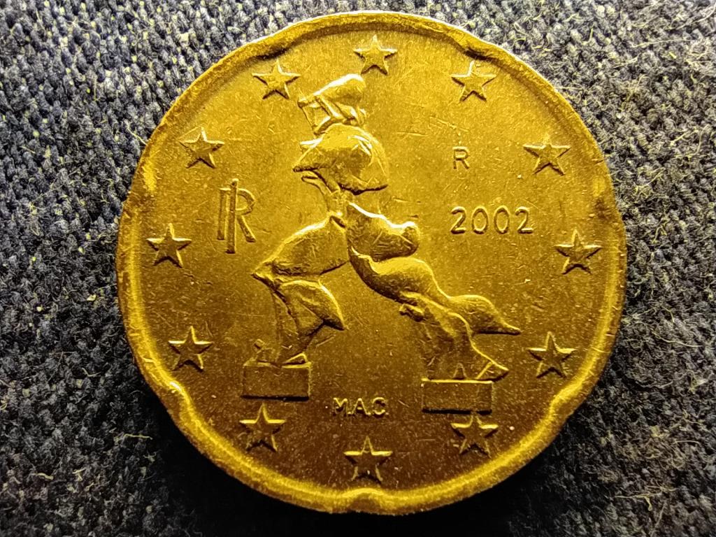 Olaszország Köztársaság (1946-) 2002-2007 20 Euro Cent 