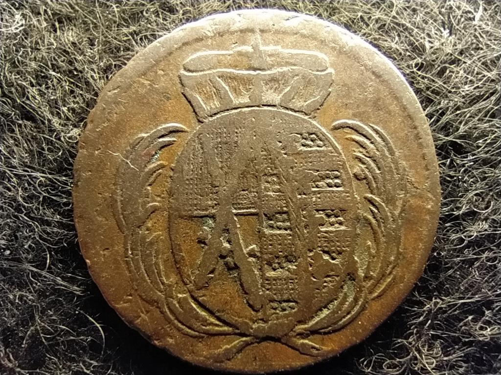 Német Államok Szász Királyság III. Frigyes Ágost (1763-1806) 1 Pfennig 