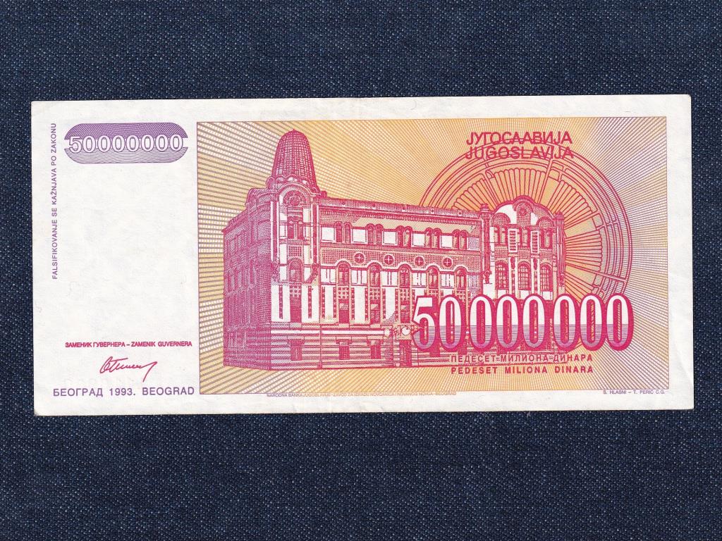 Jugoszlávia 50 millió Dínár bankjegy