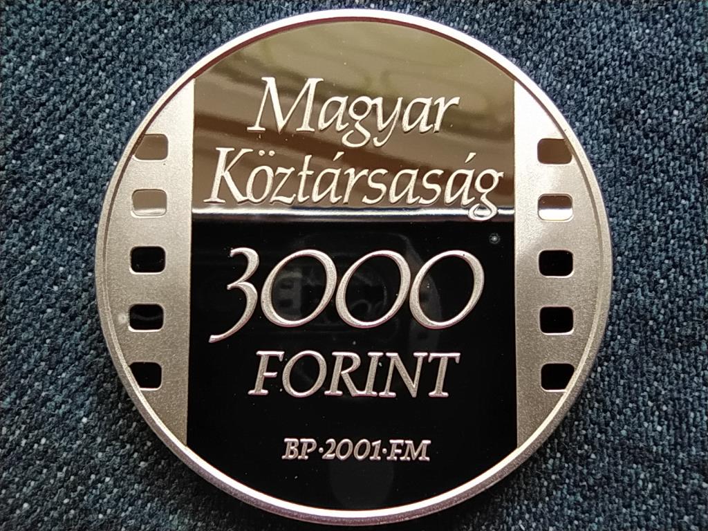 100 éves az első magyar film .925 ezüst 3000 Forint