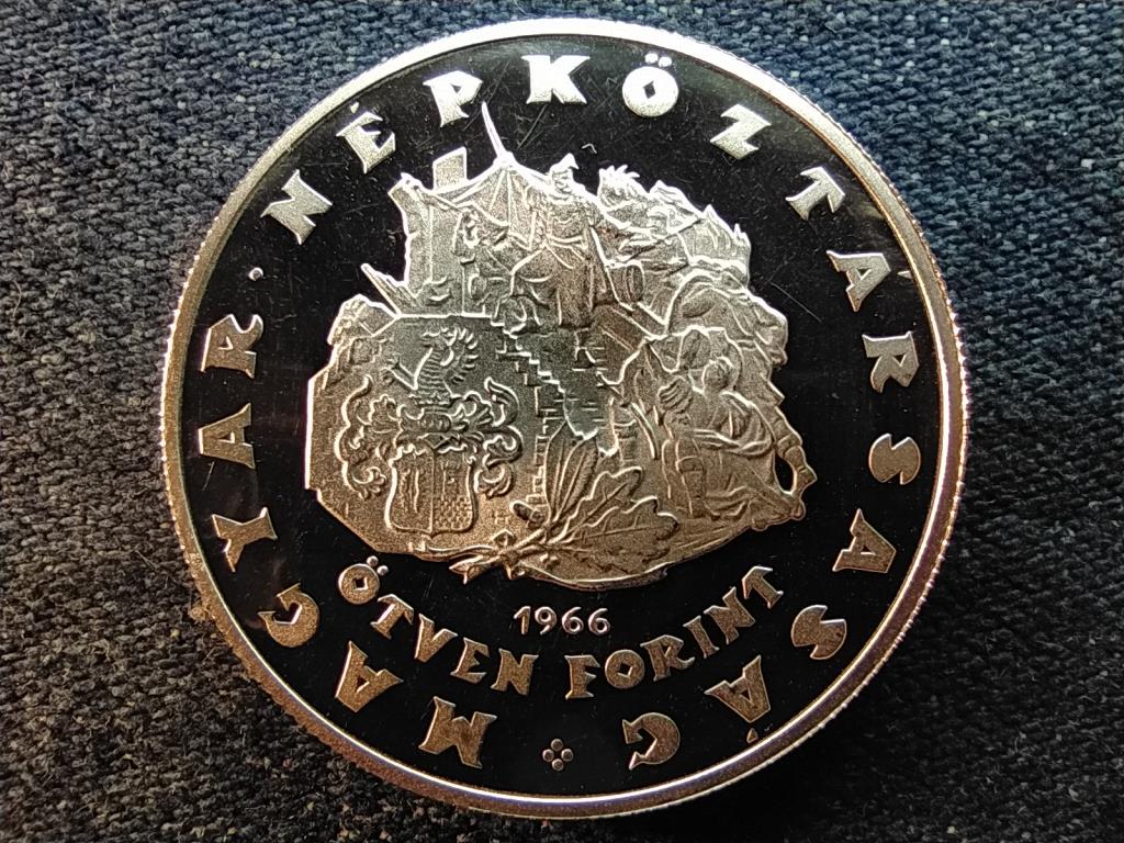 Zrínyi Miklós emlékérme-sorozat ezüst 50 Forint