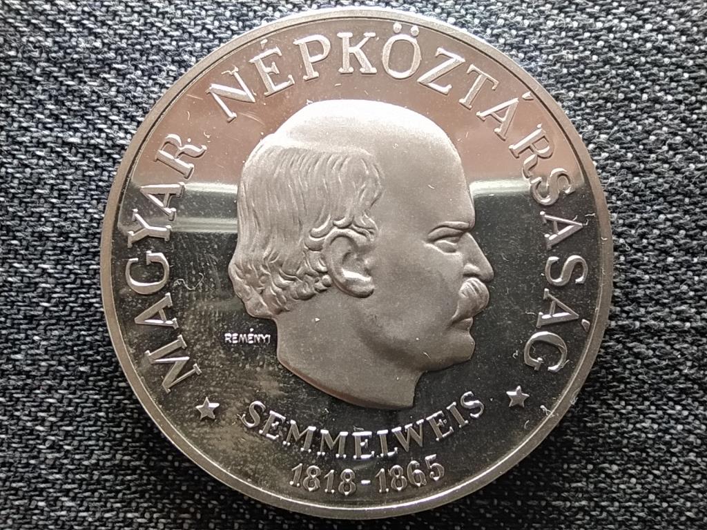 Semmelweis Ignác emlékérme-sorozat ezüst 100 Forint