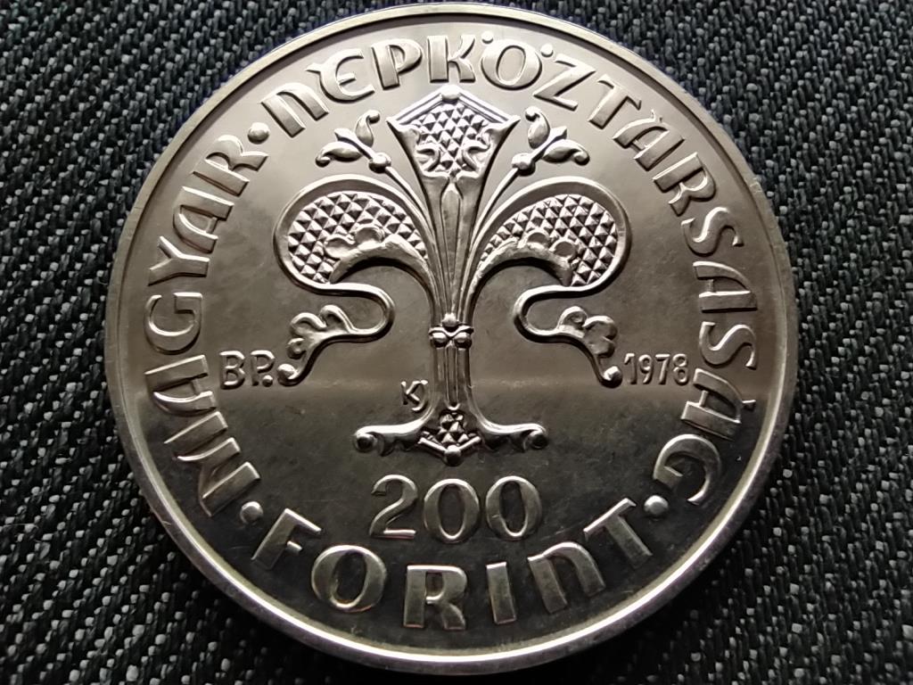 Károly Róbert első magyar aranyforintja emlékére .640 ezüst 200 Forint