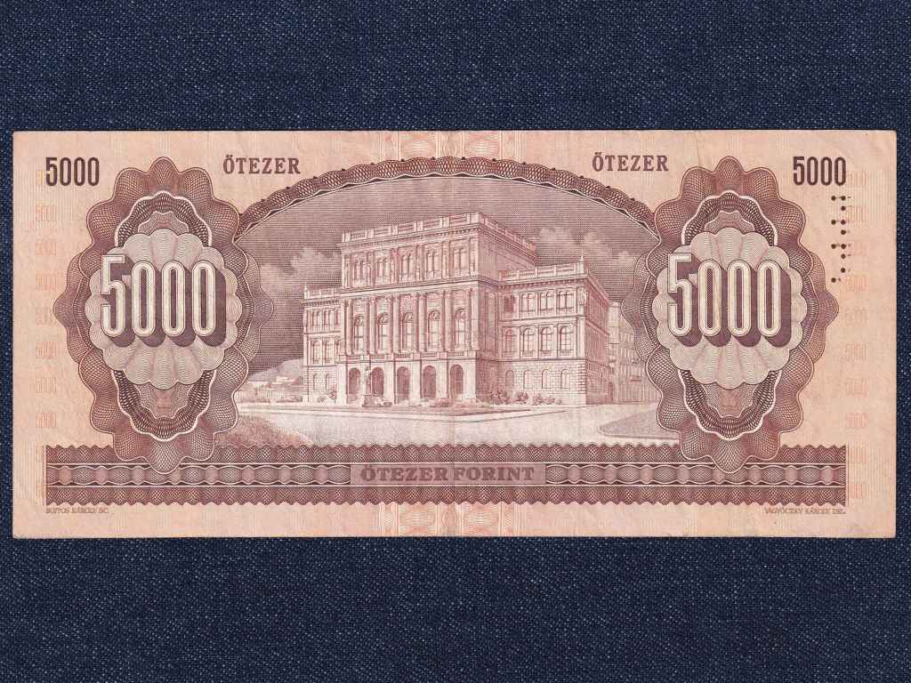Harmadik Magyar Köztársaság (1989-napjainkig) 5000 Forint bankjegy