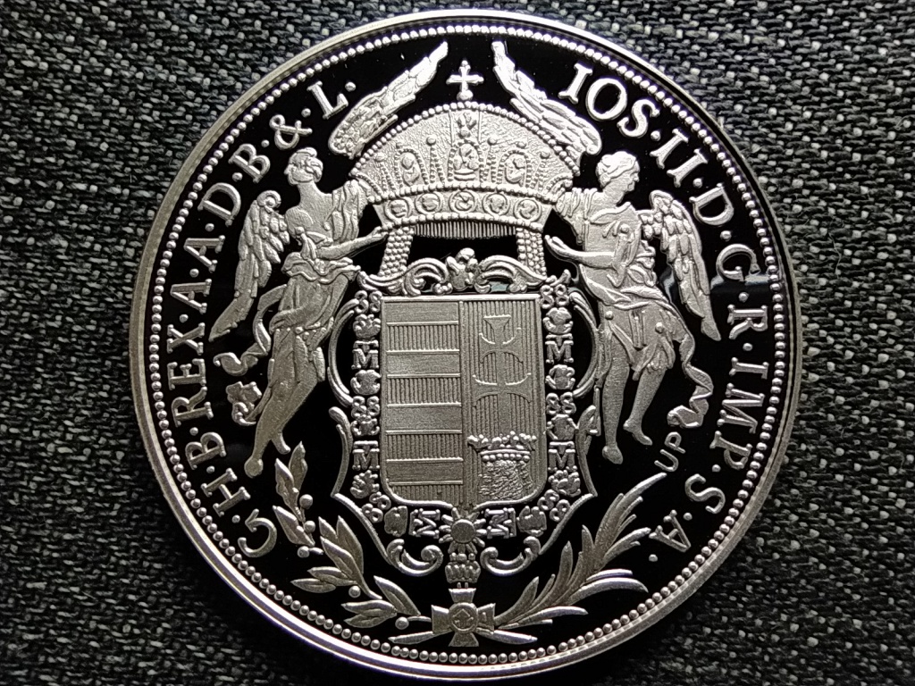Magyar tallérok utánveretben II. József tallérja 1782 .999 ezüst