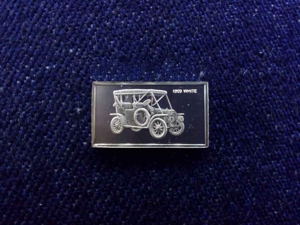 USA Franklin Autós Mini-Ingot Gyűjtemény White 1909 .925 ezüst