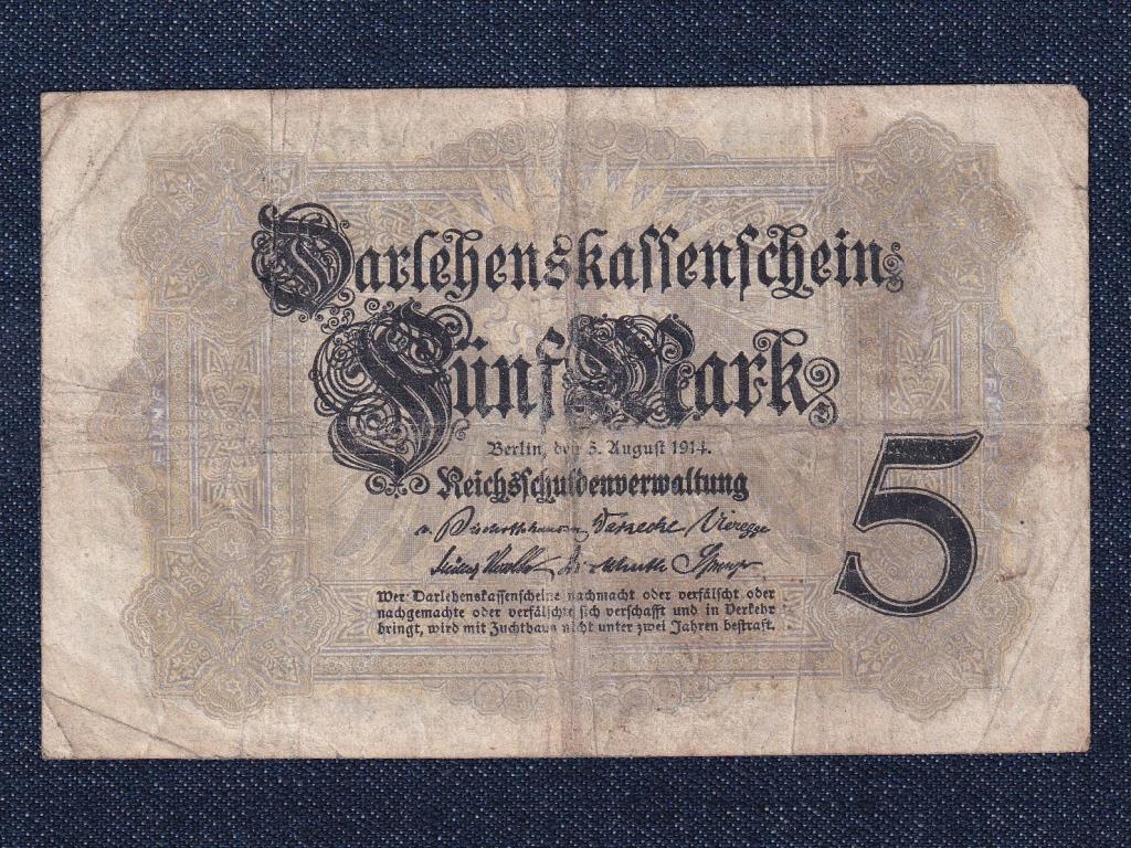 Németország Második Birodalom (1871-1918) 5 Márka bankjegy