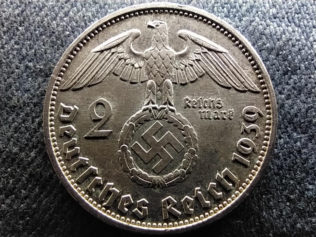 Németország Horogkeresztes .625 ezüst 2 birodalmi márka