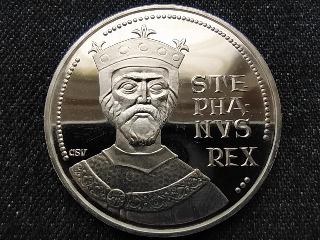 1000 éve született Szent István .640 ezüst 100 Forint