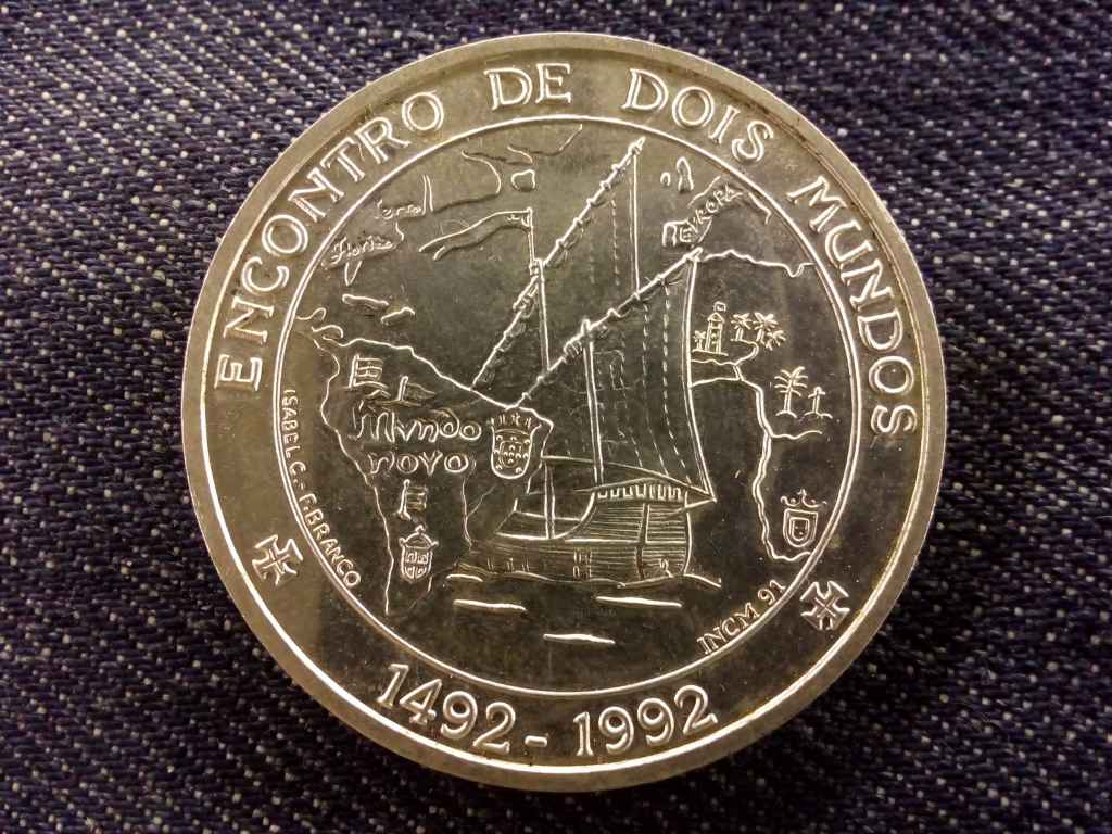 Portugália Az új világ felfedezése .500 ezüst 1000 Escudo