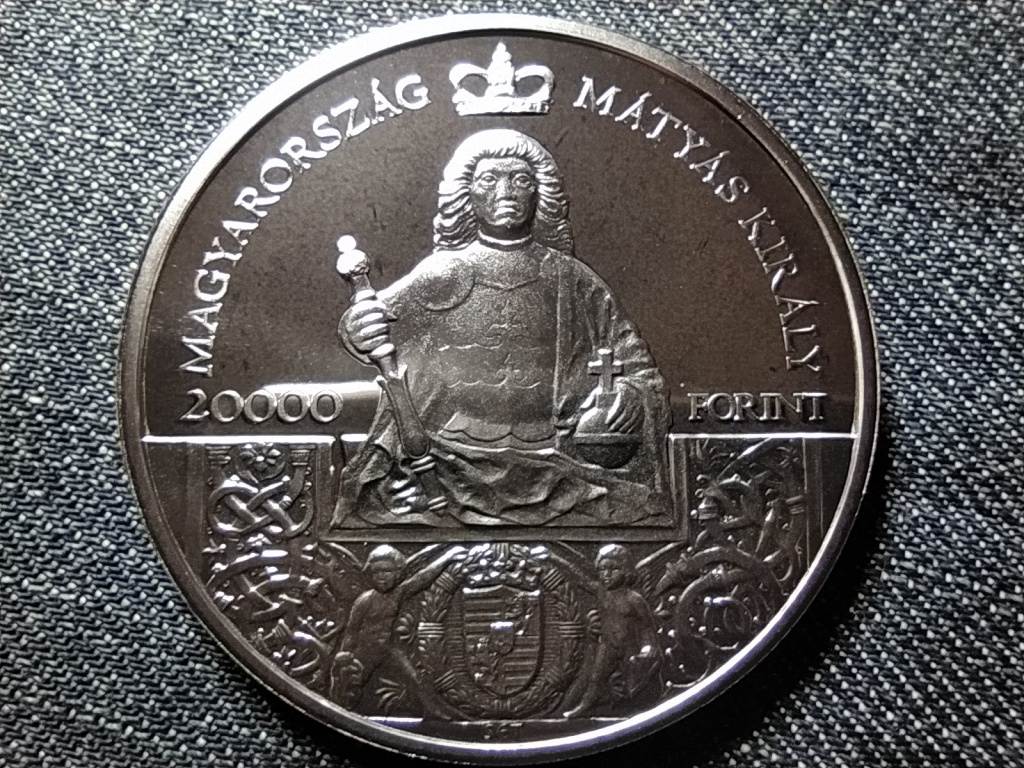 Mátyás király emlékév .925 ezüst 20000 Forint